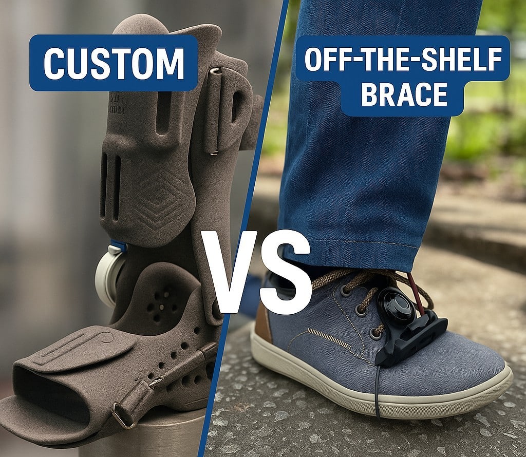 Custom AFO and Off-the-Shelf Brace